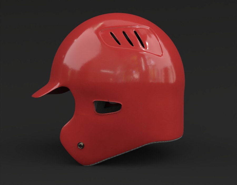 Baseball Helmet PBR  preview image 2